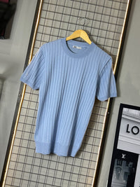 CAMISETA ZARA – ITALIANA AZUL BEBÊ