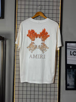 Camiseta Amiri Fire Branca