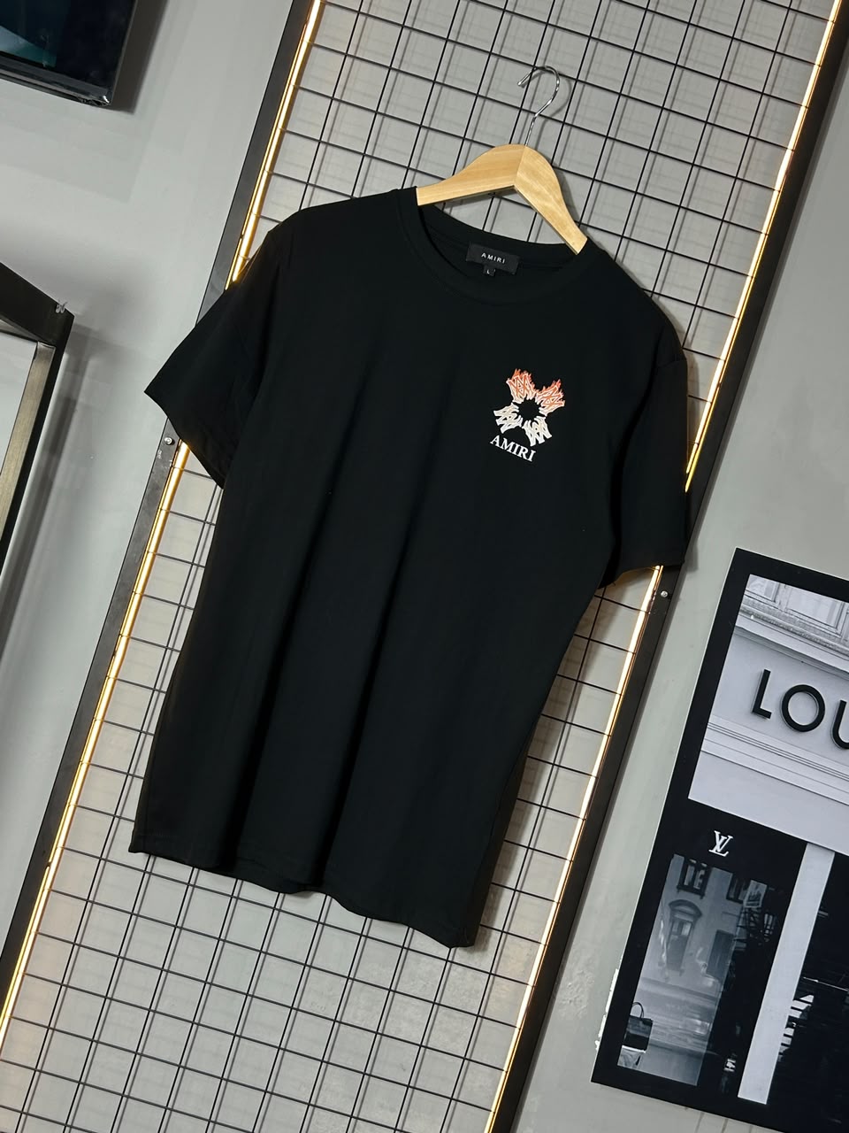 Camiseta Amiri Fire Preta
