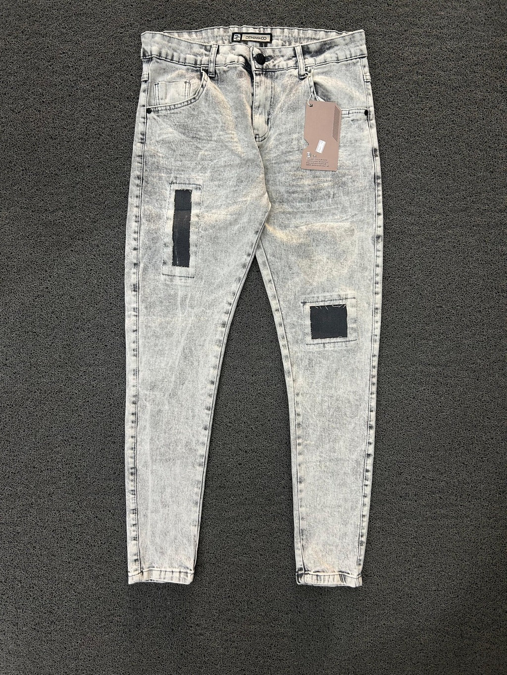 Calça Jogador Denim&Co Cinza - 5034