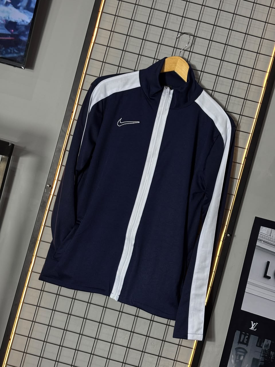 JAQUETA NK ACADEMY AZUL/BRANCO