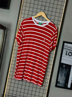 Camiseta Brooks. Vermelha/Branca