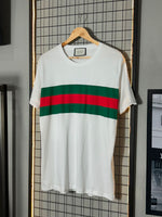 Camiseta Gucci Faixa Branca