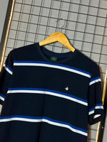 Camiseta Brooks. Azul M./Branco