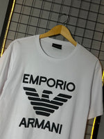 Camiseta EA7 Big Veludo Branca