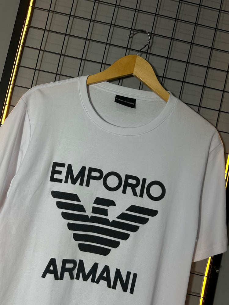 Camiseta EA7 Big Veludo Branca