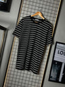 CAMISETA ZARA LISTRADA PRETA/BRANCA