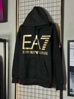 MOLETOM EA7 PRETO/GOLD
