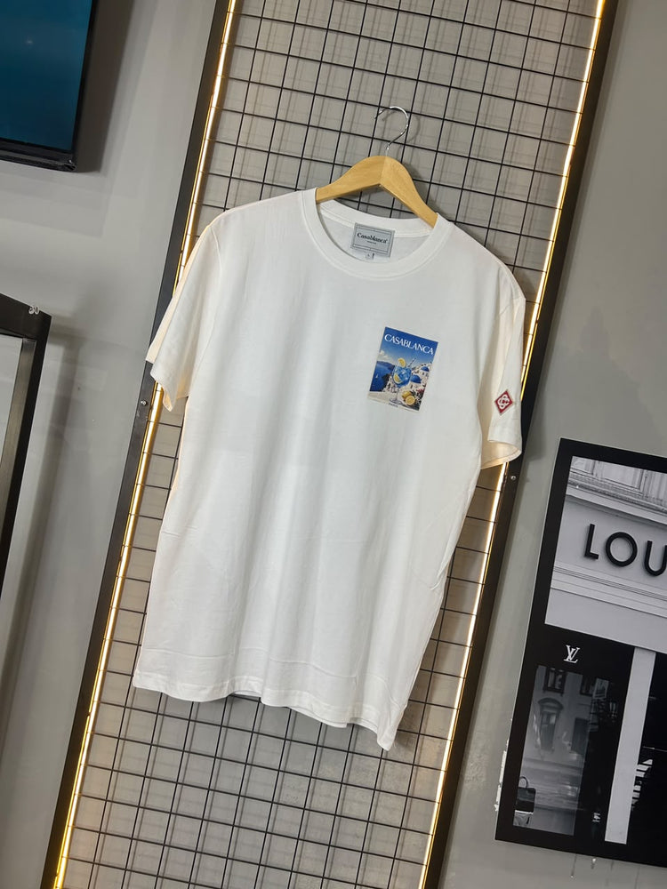 CAMISETA CASABLANCA MYKONOS GLASS BRANCA