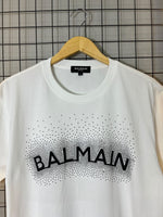 CAMISETA BALMAIN BRILHO BRANCA