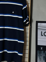 Camiseta Brooks. Azul M./Branco