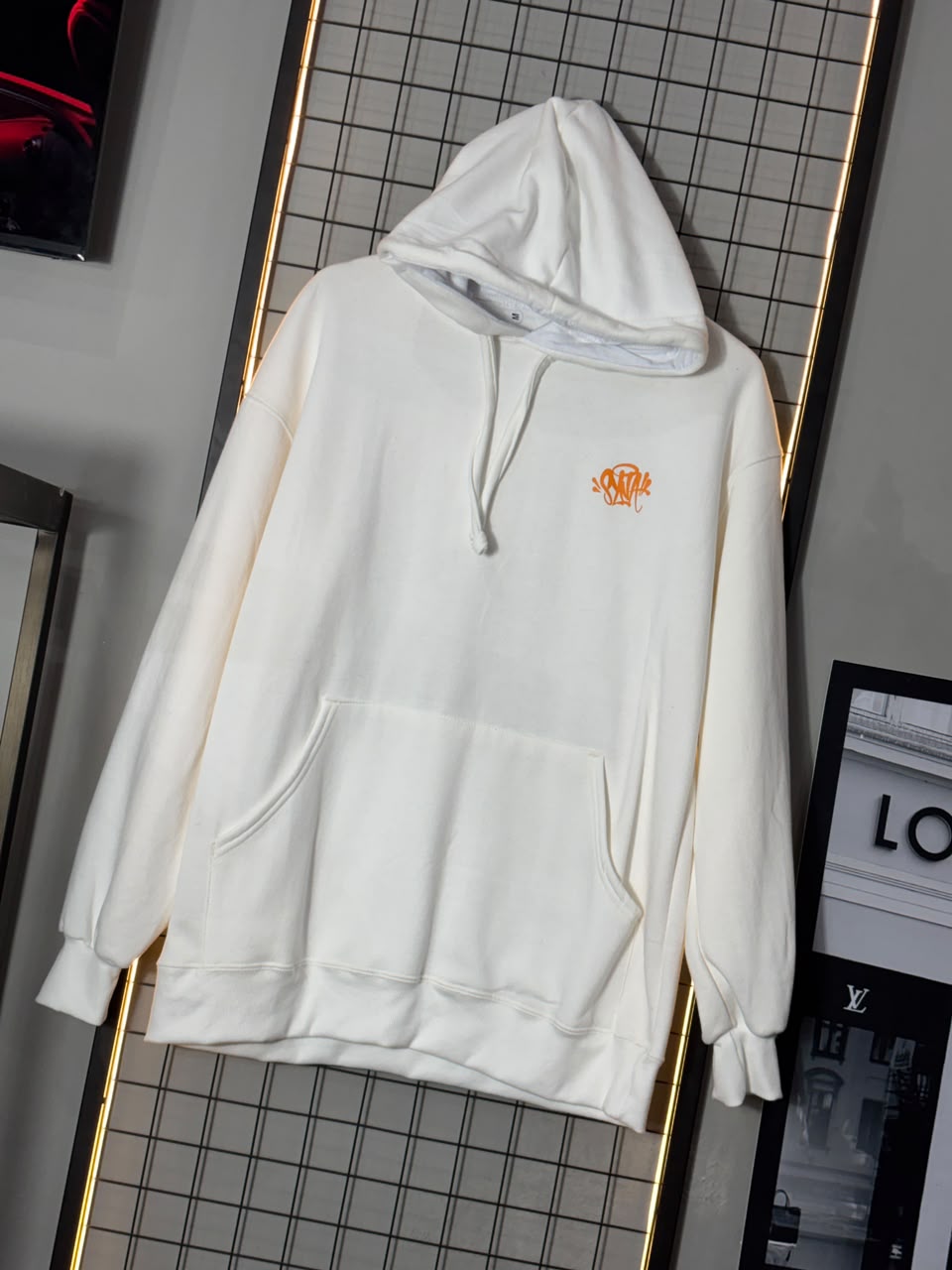 MOLETOM SYNA W. OFF WHITE/LARANJA