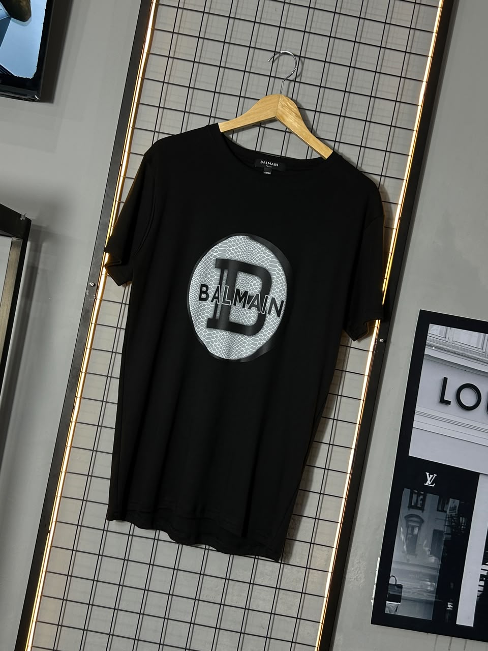Camiseta Balmain Circule Preta