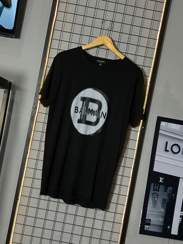 Camiseta Balmain Circule Preta
