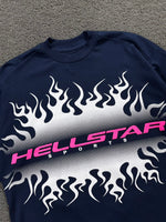 Camiseta Hellstar Fire Azul M.