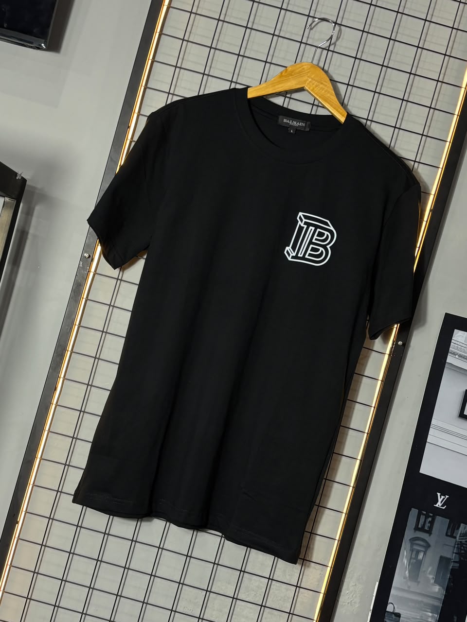 Camiseta Balmain Big B Preta