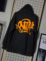 MOLETOM SYNA W. PRETO/LARANJA
