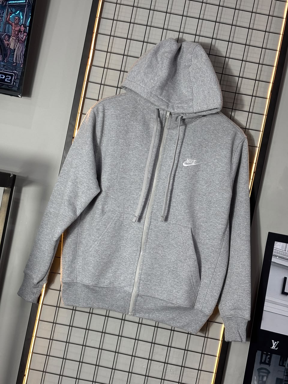 MOLETOM NIKE CLUB CINZA TOUCA