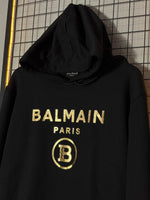 MOLETOM BALMAIN GOLD PRETO