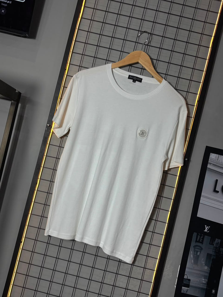 Camiseta Balmain Metalic Branca
