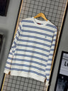 CAMISETA M. LONGA BROOKS AZUL/LARANJA