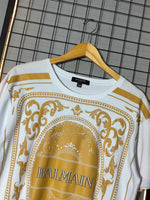 Camiseta Balmain Gold Branca