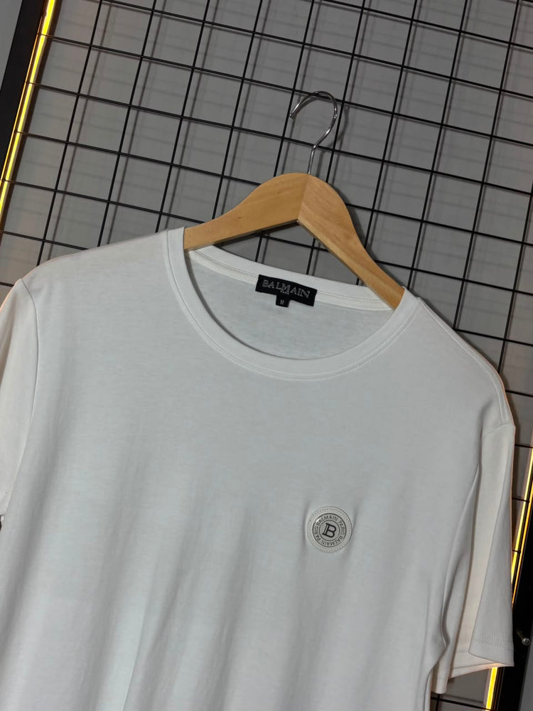 Camiseta Balmain Metalic Branca