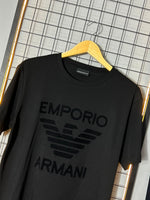Camiseta EA7 Big Veludo Preta