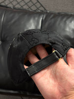 BONÉ GUCCI PRETO COURO