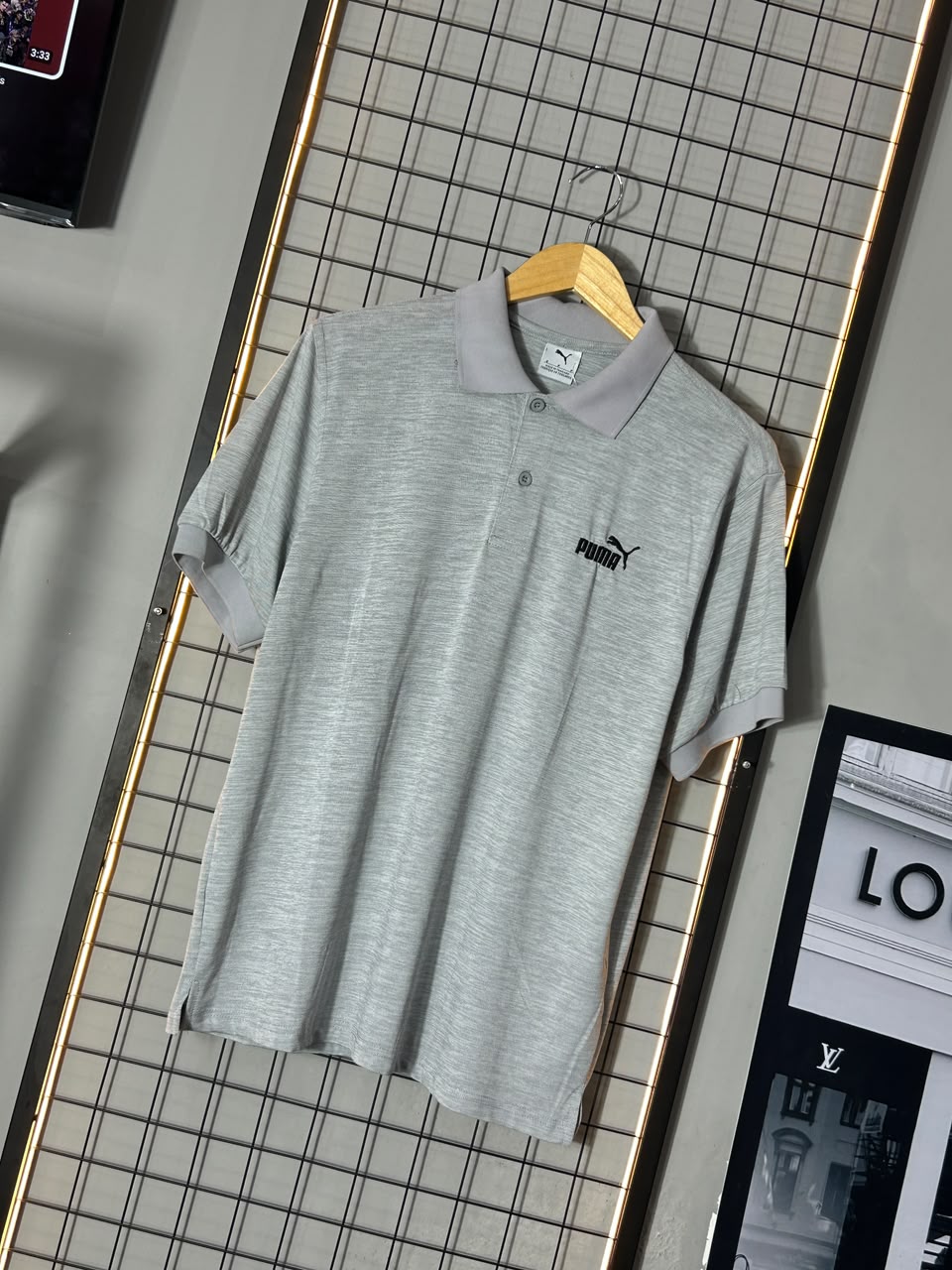 Polo Puma Cinza