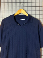 Polo Texturizada II Azul Marinho