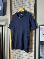 Polo Texturizada II Azul Marinho