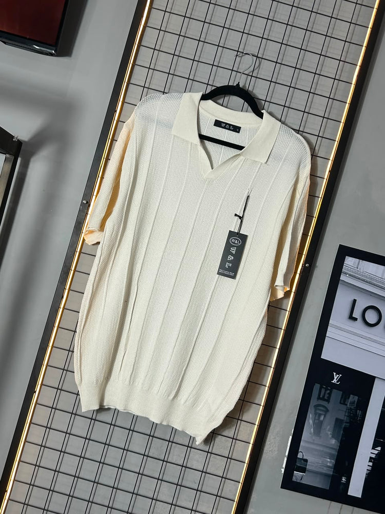 Polo Texturizada I Off White