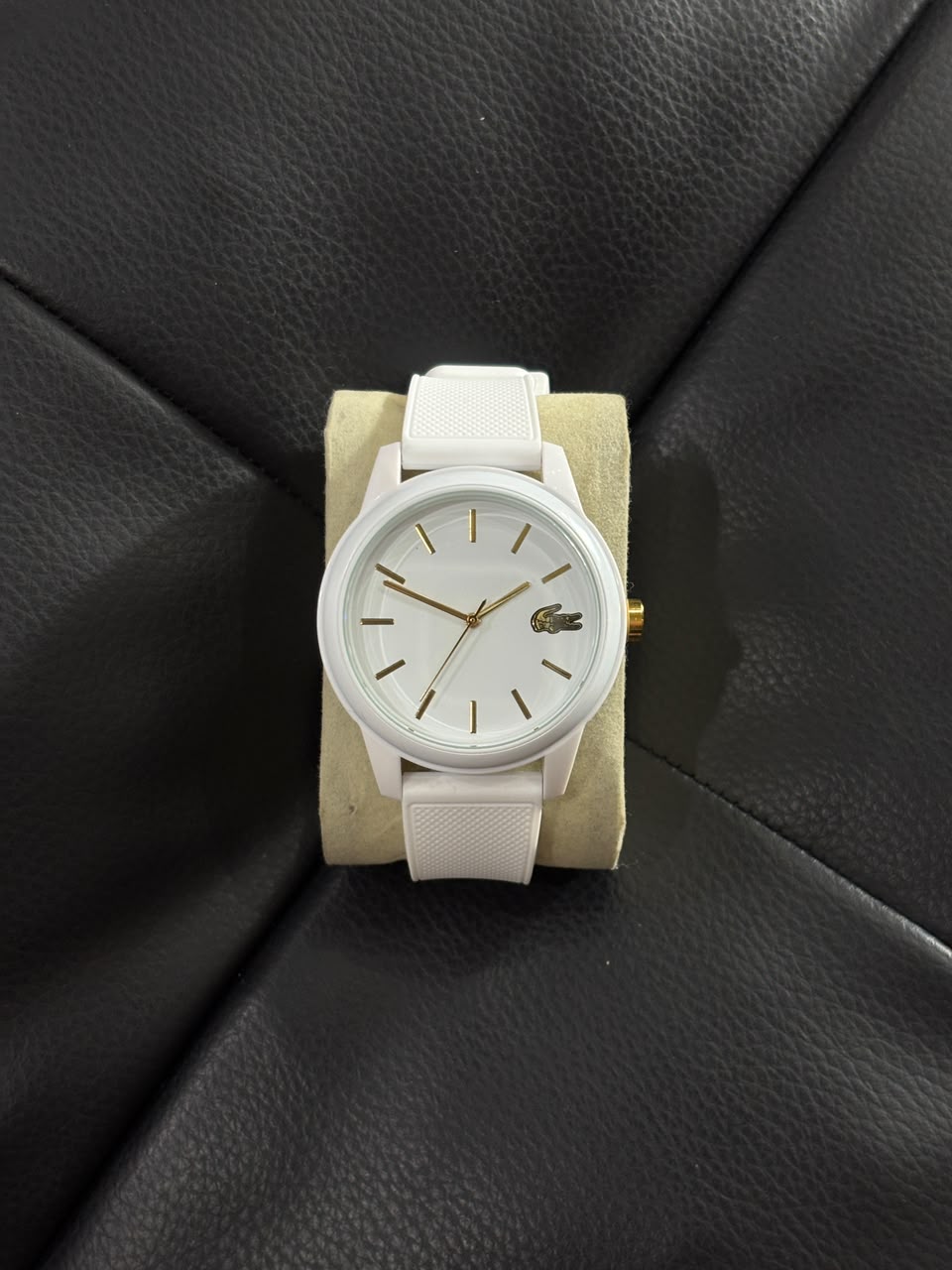 RELÓGIO LACOSTE BRANCO/DOURADO