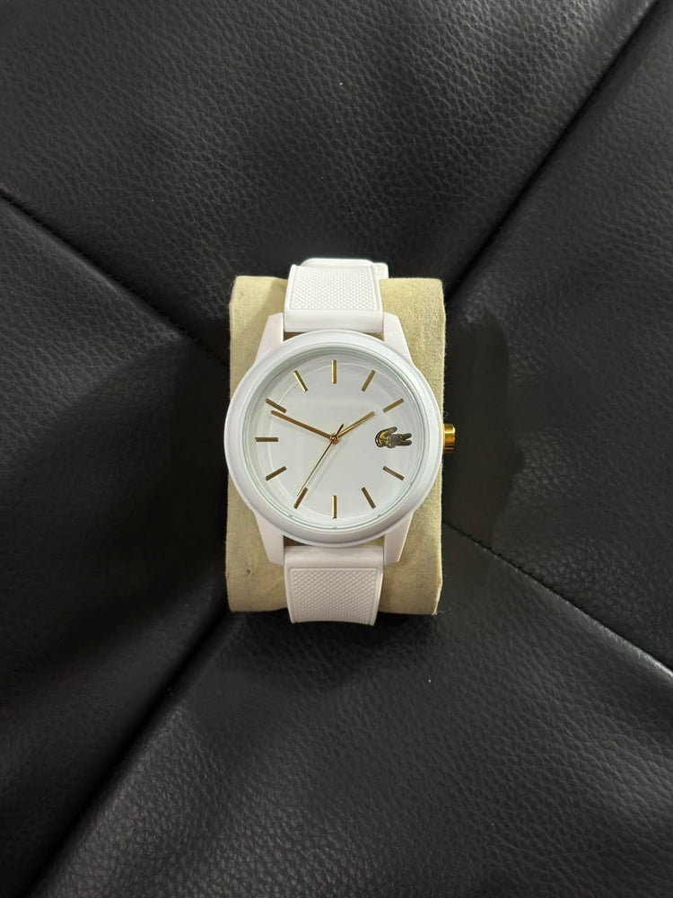RELÓGIO LACOSTE BRANCO/DOURADO