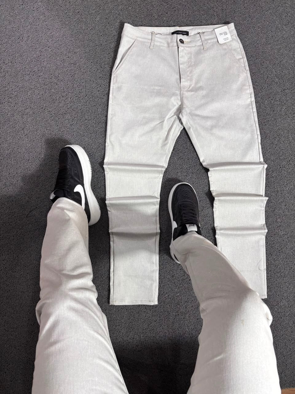 Calça Alfaiataria Creme CK