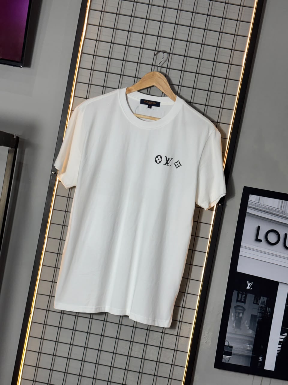 Camiseta LV Mosaico Branca