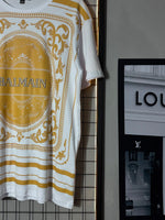 Camiseta Balmain Gold Branca
