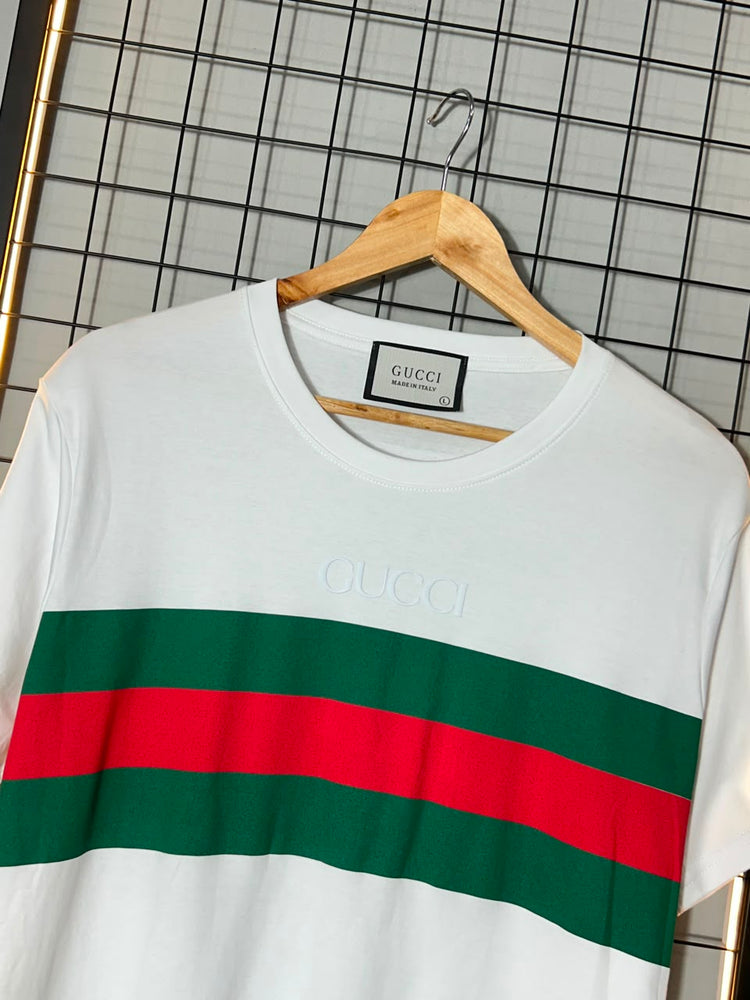 Camiseta Gucci Faixa Branca