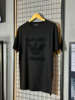 Camiseta EA7 Big Veludo Preta