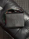SHOULDER BAG GUCCI PRETA/VERMELHA