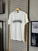 CAMISETA BALMAIN BRILHO BRANCA