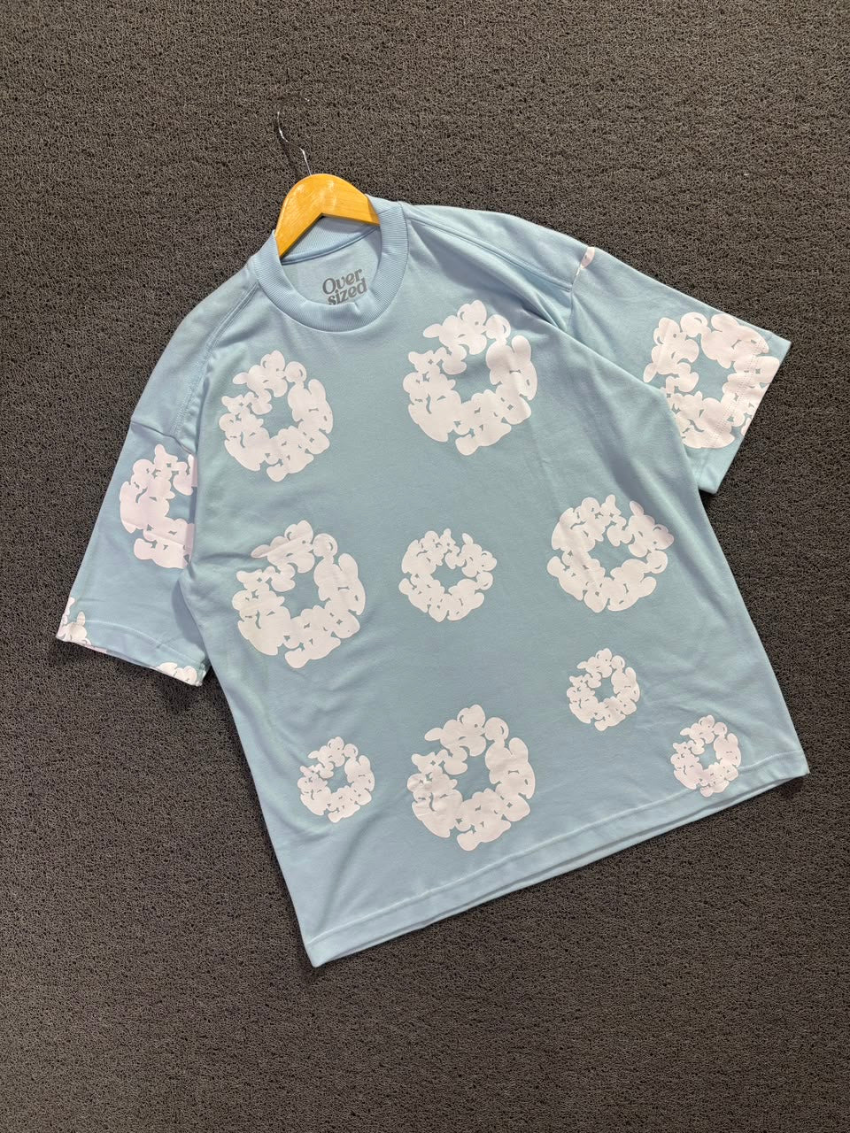 Camiseta Denim Tears Azul Bebê