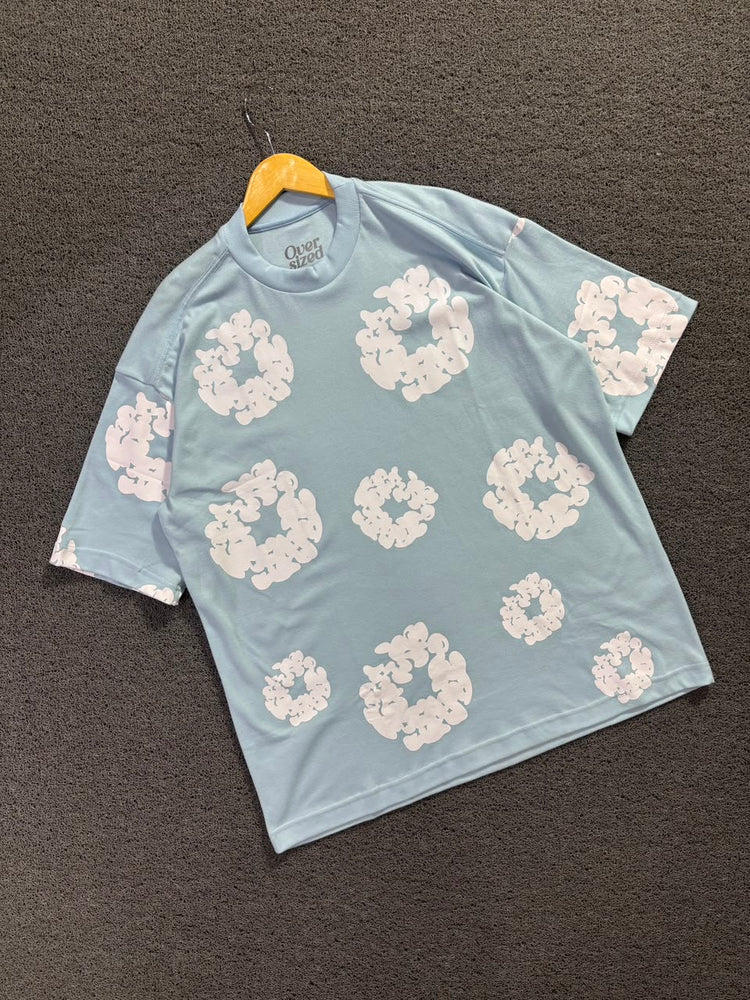 Camiseta Denim Tears Azul Bebê