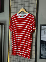 Camiseta Brooks. Vermelha/Branca