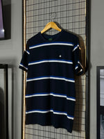 Camiseta Brooks. Azul M./Branco