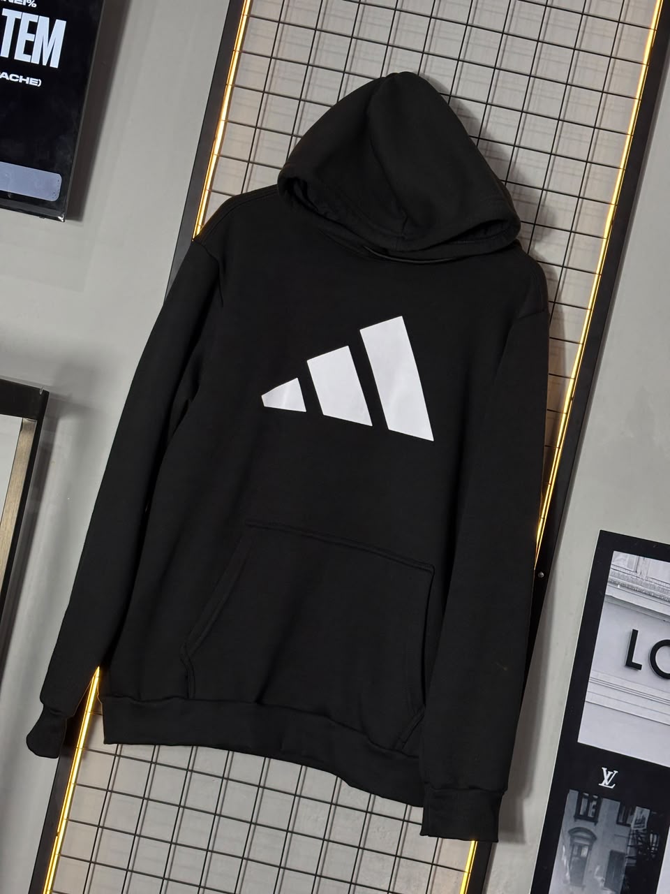 MOLETOM ADIDAS PRETO
