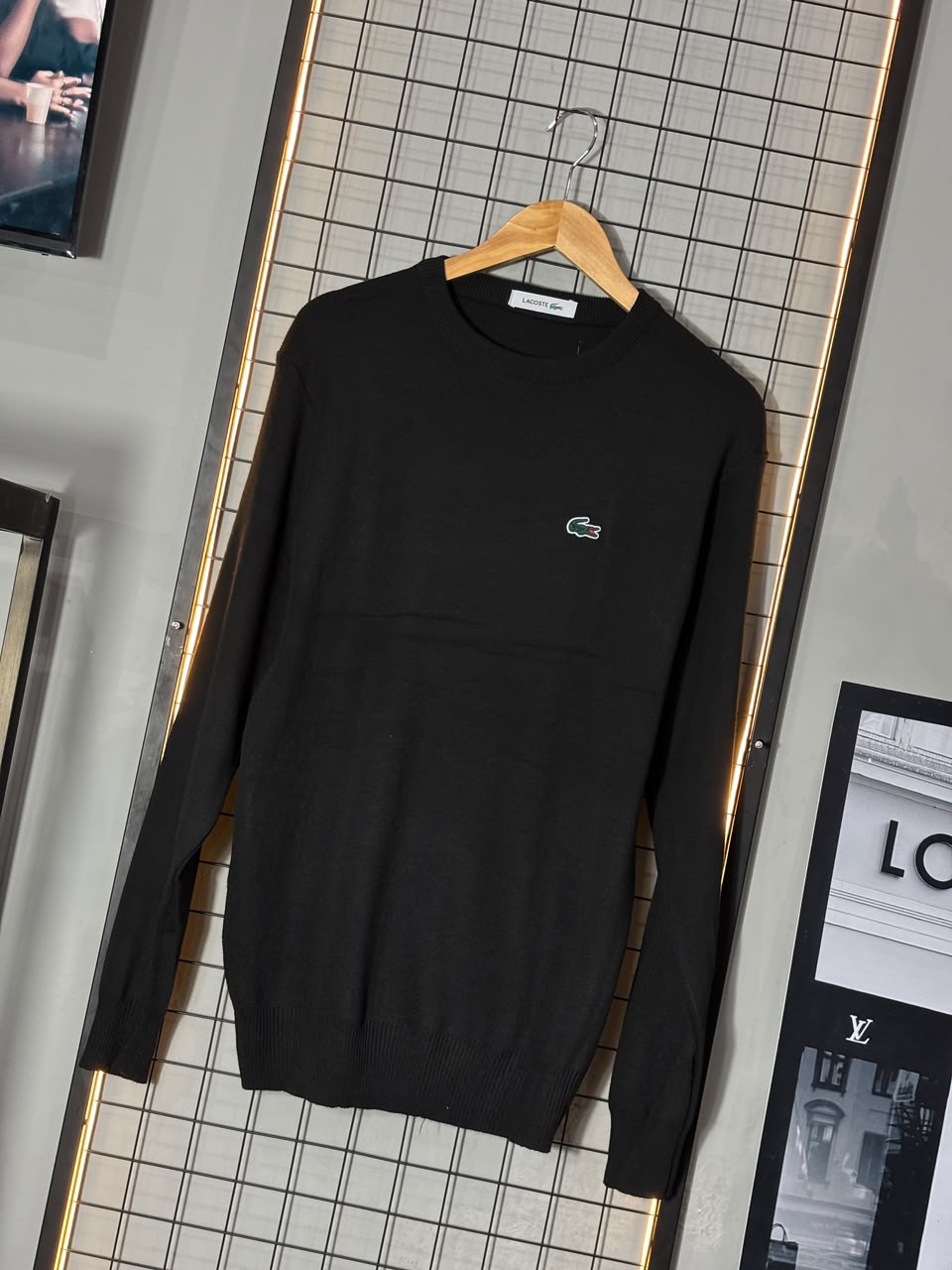 SUÉTER LACOSTE PRETO