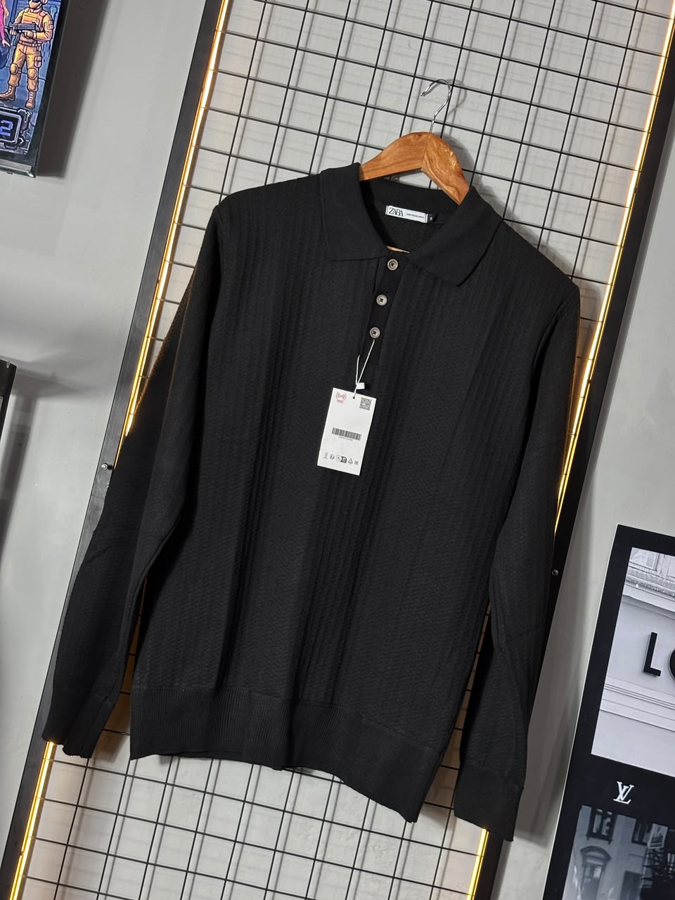 SUÉTER POLO PRETO