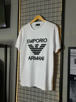 Camiseta EA7 Big Veludo Branca